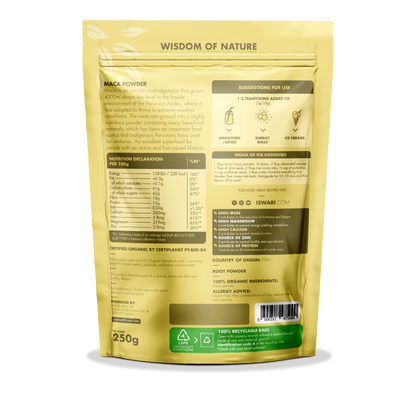 Iswari Maca Orgânica em Pó 250 G